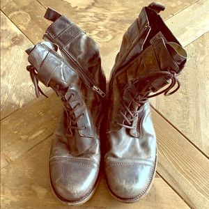 All Saints Distressed Boots